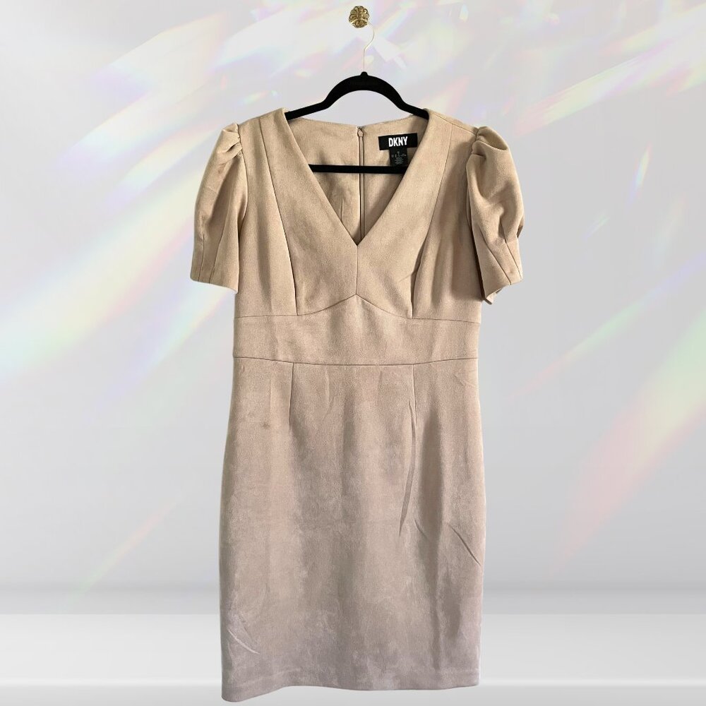 DKNY Tan Suede Women's Mini Dress